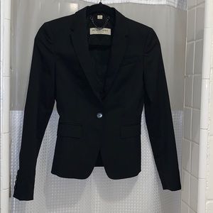 Burberry Women’s Fine Wool Black Blazer 0